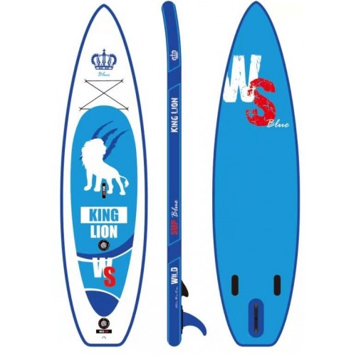 Inflatable SUP board set WILDSUP KING LION BLUE 11.5