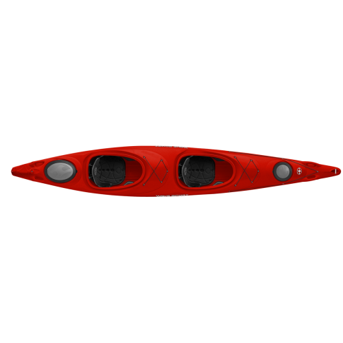 Tandem kayak WAVESPORT HORIZON w/rudder BLACK-OUT
