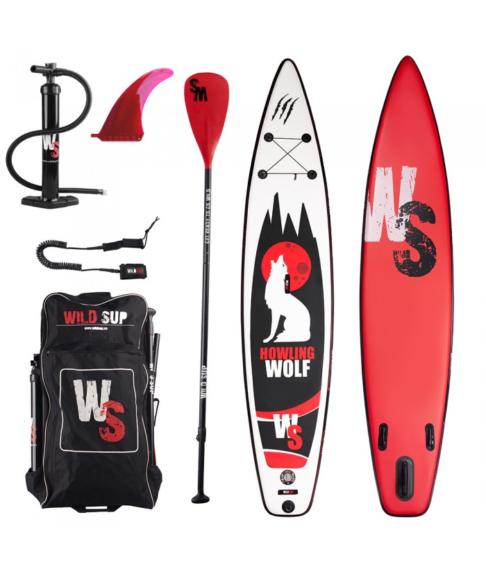 Inflatable SUP board set WILDSUP HOWLING WOLF 12.6