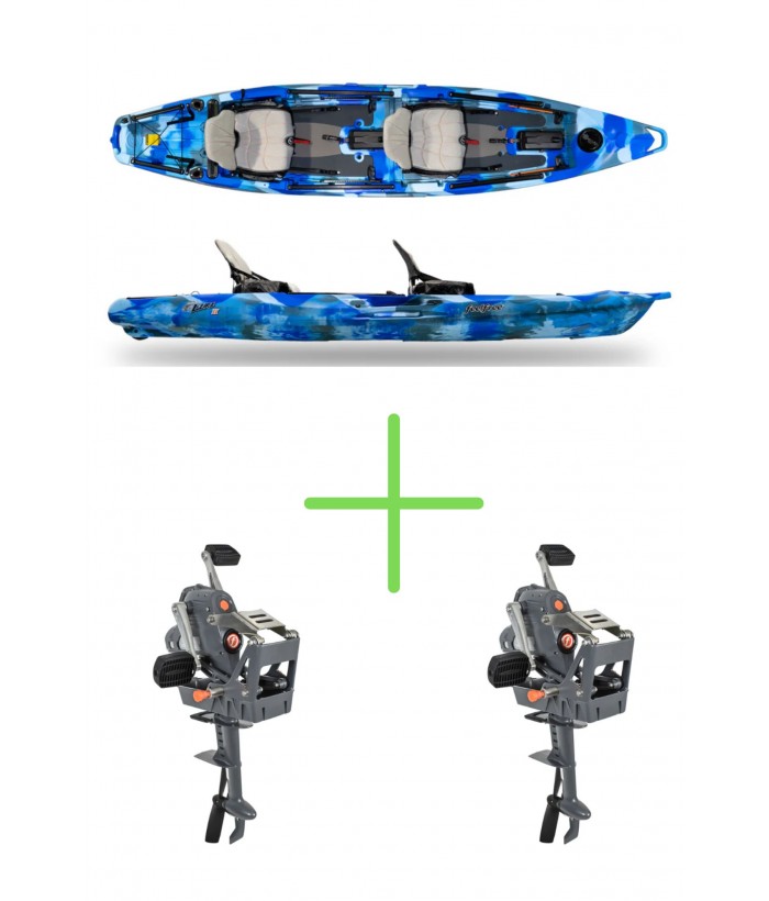 Tandem fishing kayak FEELFREE LURE TANDEM - OVERDRIVE PEDAL