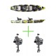 Tandem fishing kayak FEELFREE LURE TANDEM - OVERDRIVE PEDAL