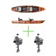 Tandem fishing kayak FEELFREE LURE TANDEM - OVERDRIVE PEDAL