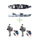 Tandem fishing kayak FEELFREE LURE TANDEM - OVERDRIVE PEDAL