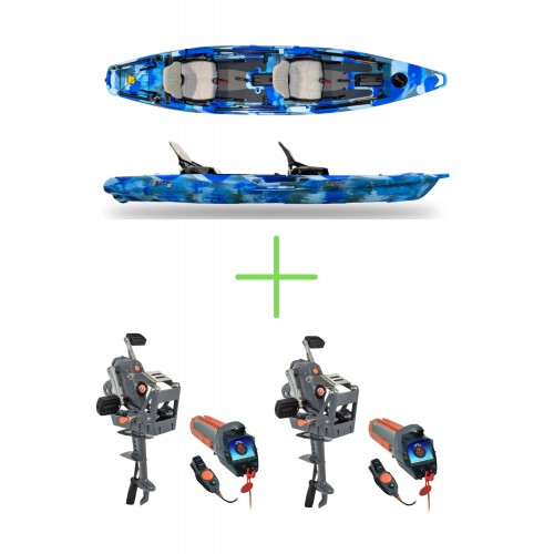 Tandem fishing kayak FEELFREE LURE TANDEM - OVERDRIVE PEDAL