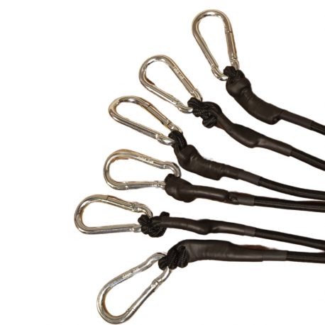 Eleastic Ropes Elastic rope with carabiner (Pack)