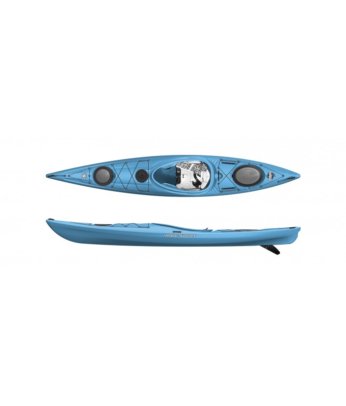 Vienvietė baidarė WAVESPORT HYDRA 125 CORE WHITEOUT