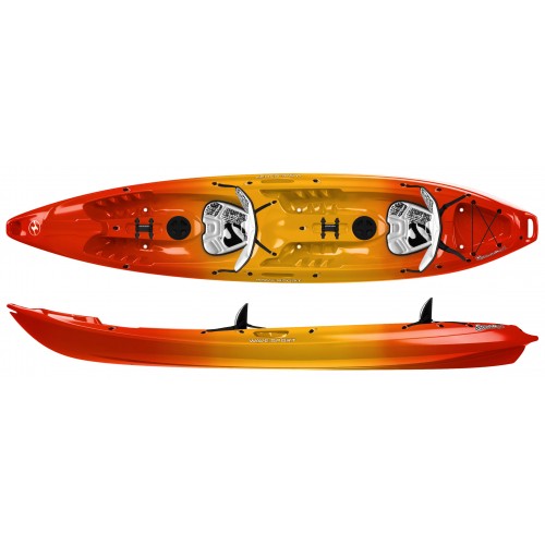 Sit-on-top baidarė WAVESPORT SCOOTER X TANDEM WHITE-OUT