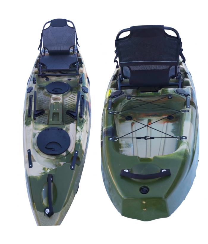 Vienvietė žvejybinė SIT-ON-TOP baidarė AMBER BAIT COMFORT