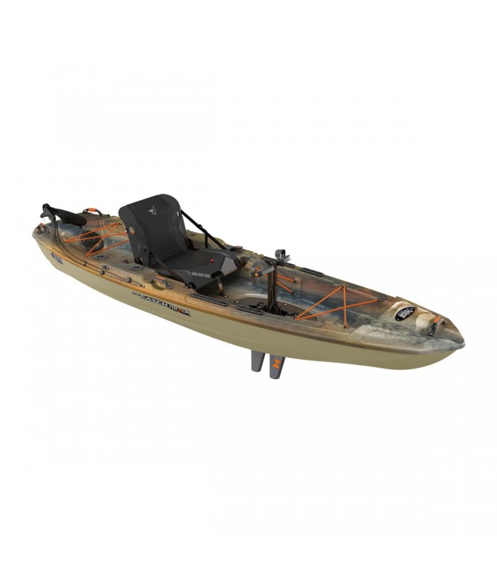 Single pedal fishing kayak PELICAN CATCH 110 HDII