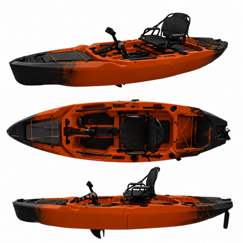 One seated modular fishing kayak AMBER SOMA 10.5