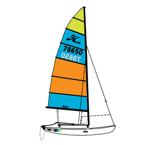 Sailing catamaran HOBIE 14 RACE