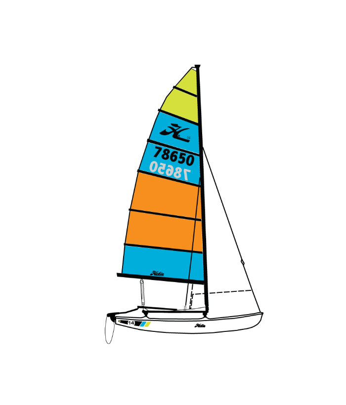 Katamaranas HOBIE 14 RACE