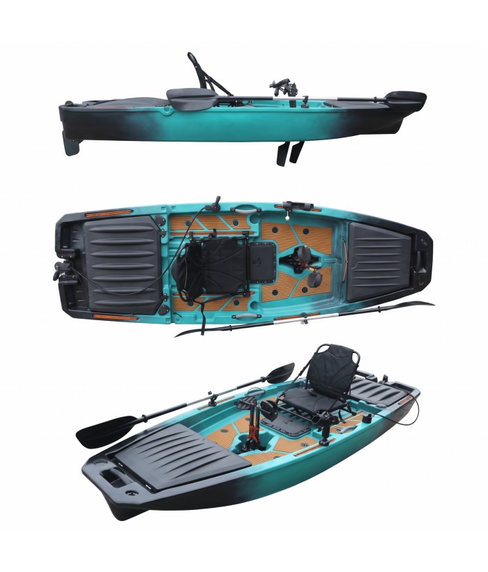 One seated fishing pedal kayak AMBER DACE 10.4