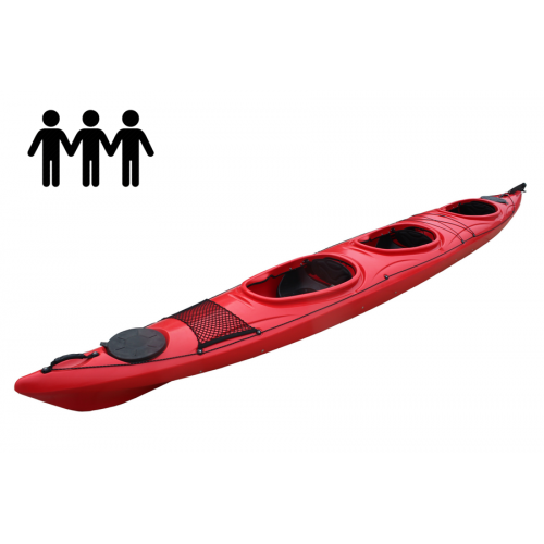 TRIPLE kayak TRIO with rudder system